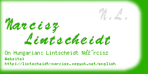 narcisz lintscheidt business card